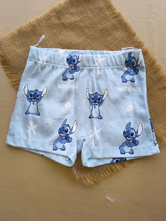 Blue buddy cotton shorts