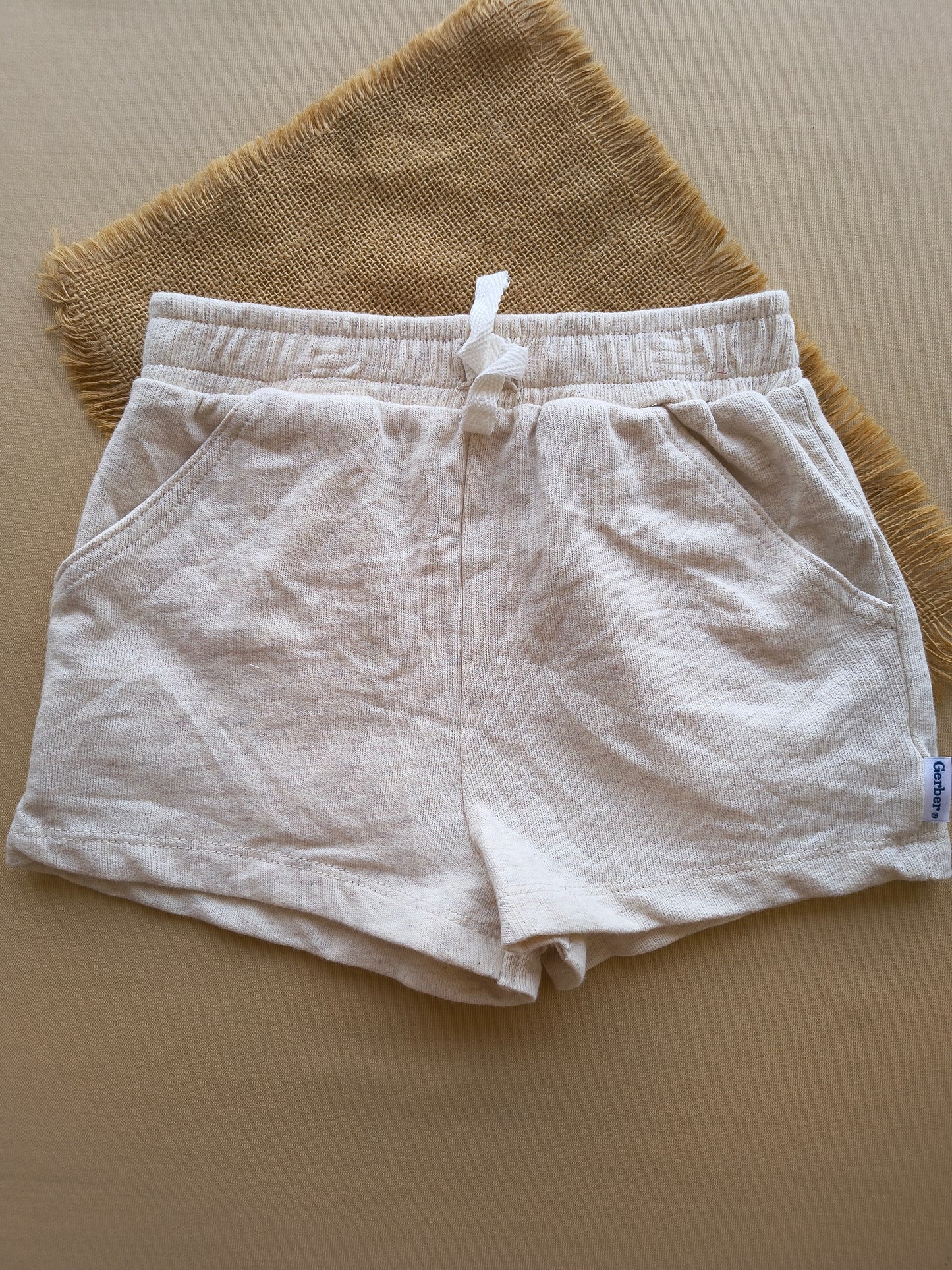 Cream premium shorts