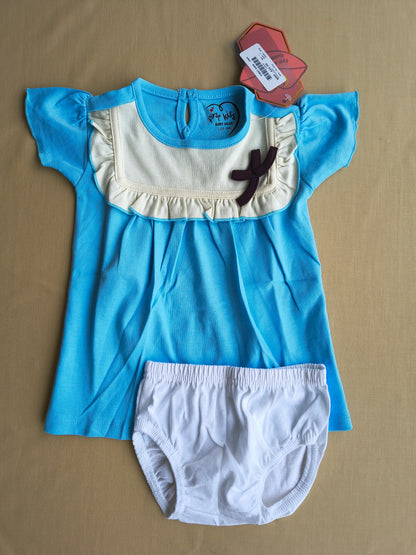Blue bloomer top set