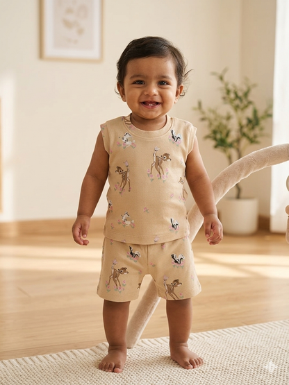 Sleeveless cotton co ords set