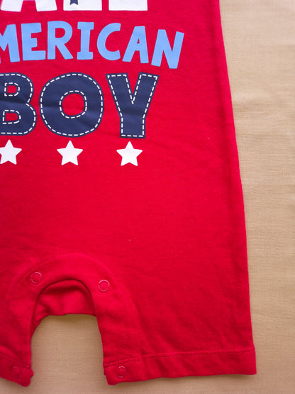 Red ♥️ Boy half romper