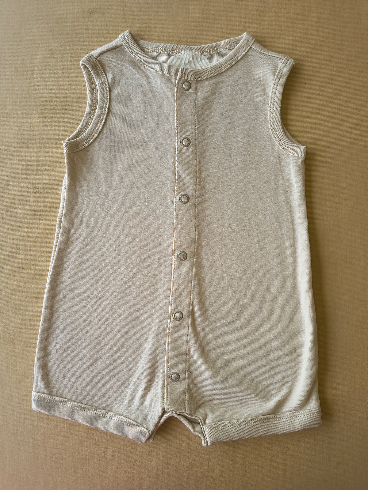 Soft Cream Baby Half romper