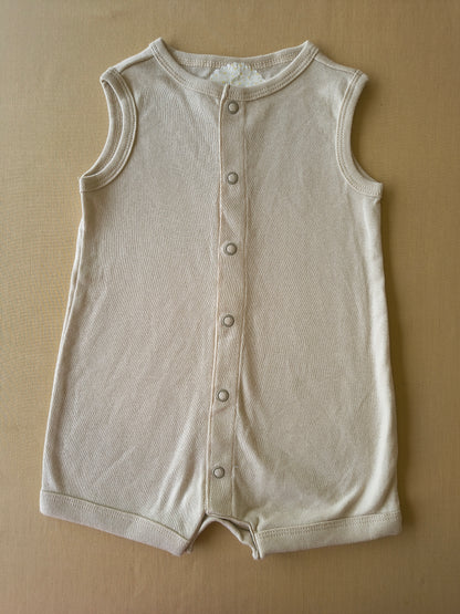 Soft Cream Baby Half romper
