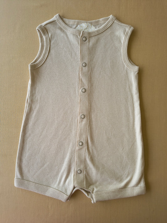 Soft Cream Baby Half romper