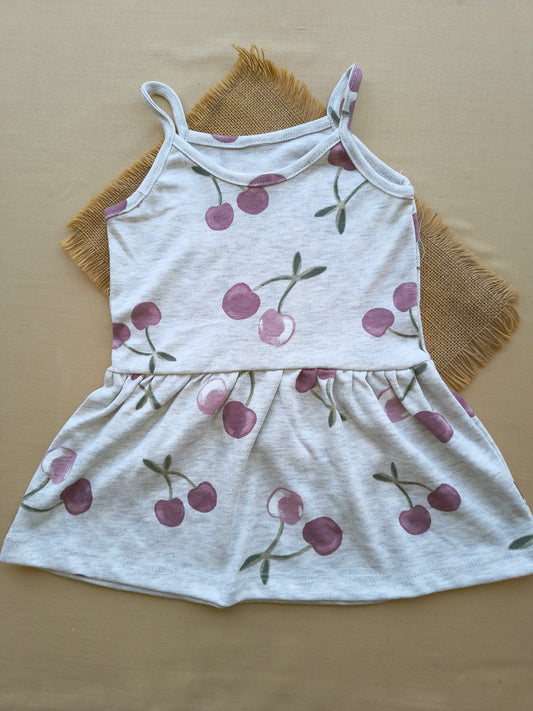 Twin plum spaghetti Frock