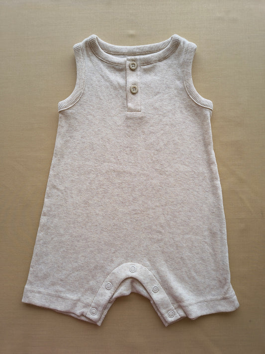 Beige Styish Bbay half romper