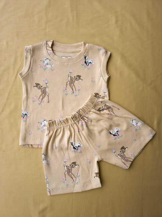 Sleeveless cotton co ords set