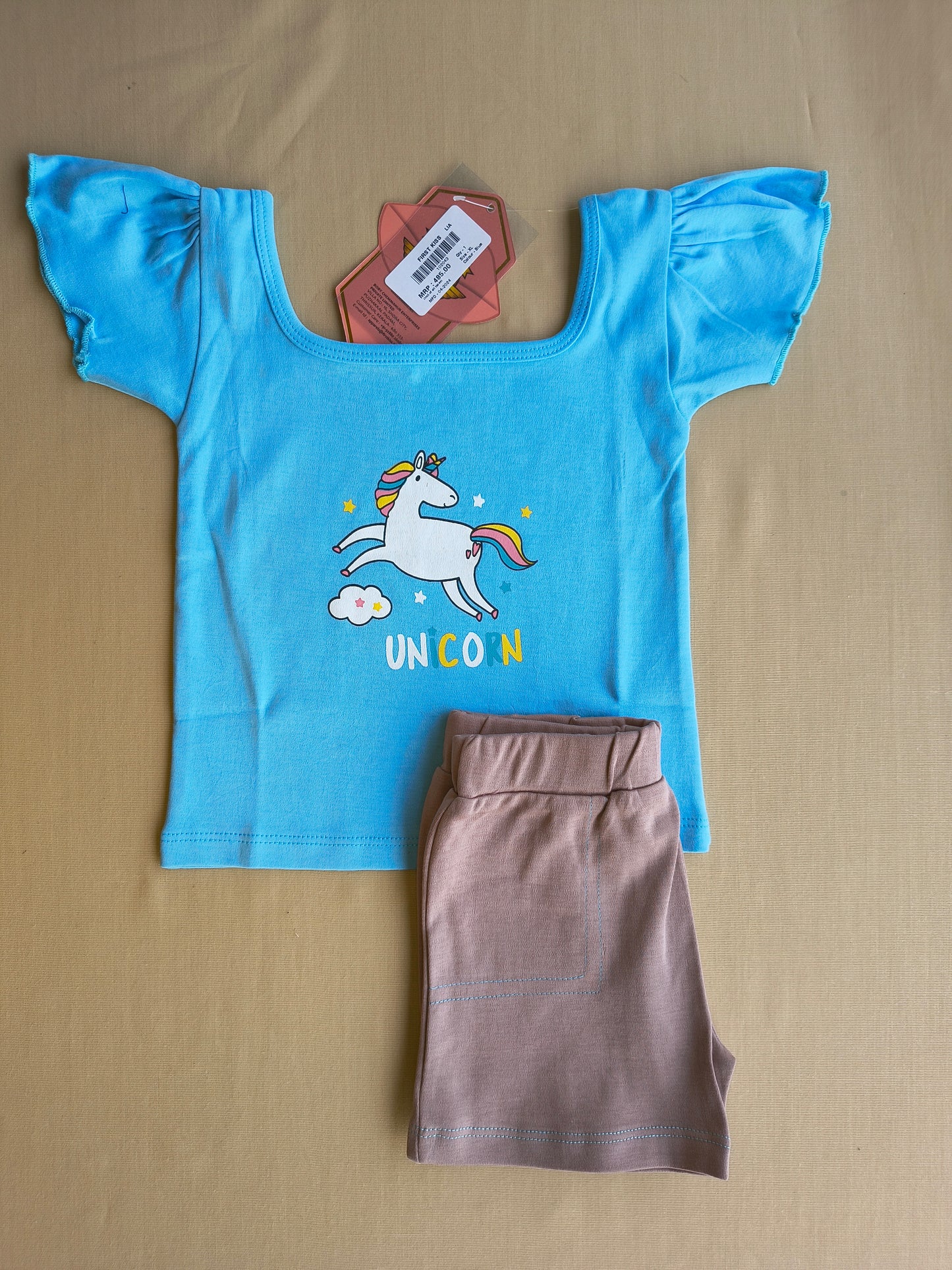 Unicorn Blue baby set