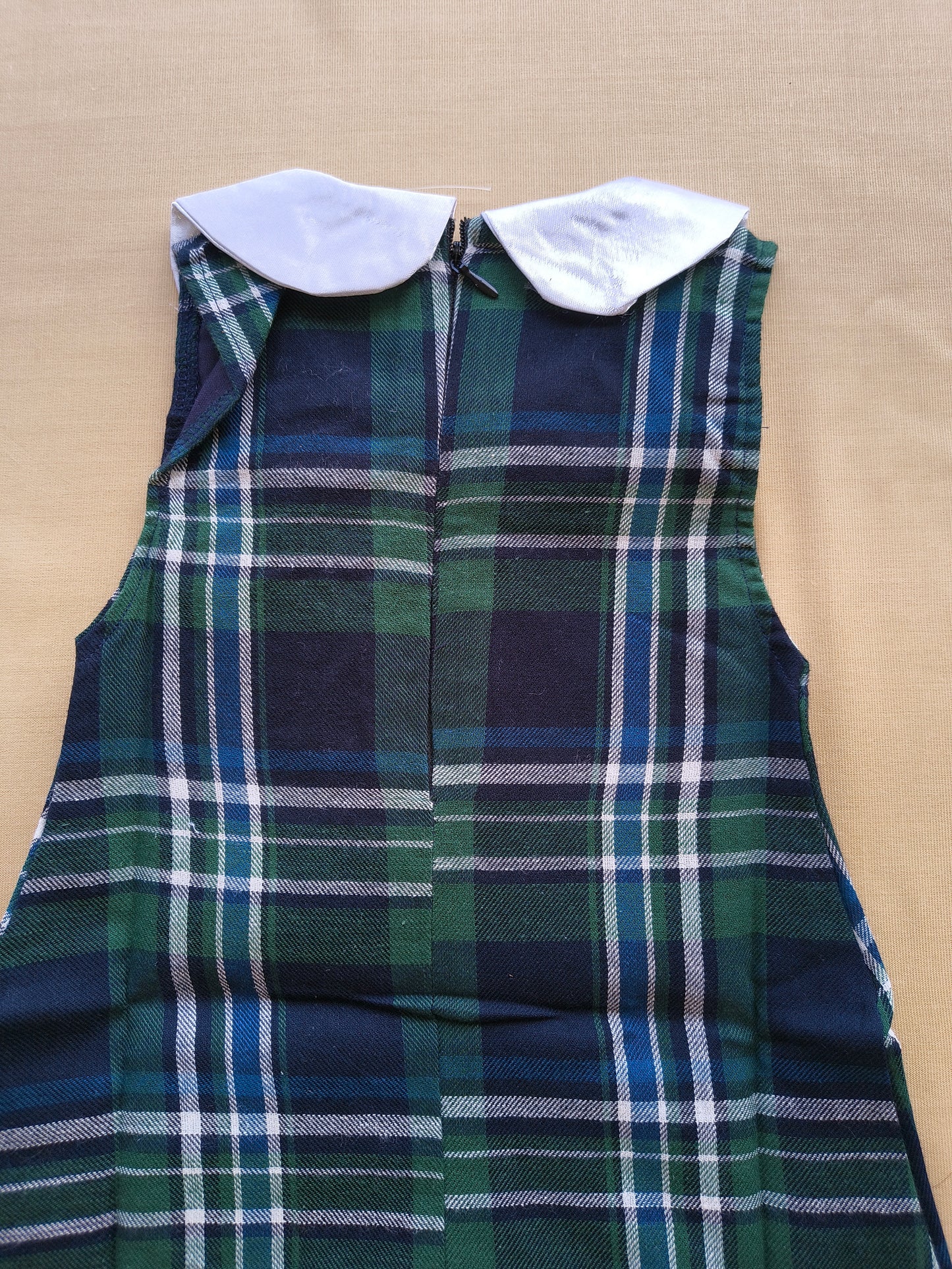 Classic plaid dress with bloomer